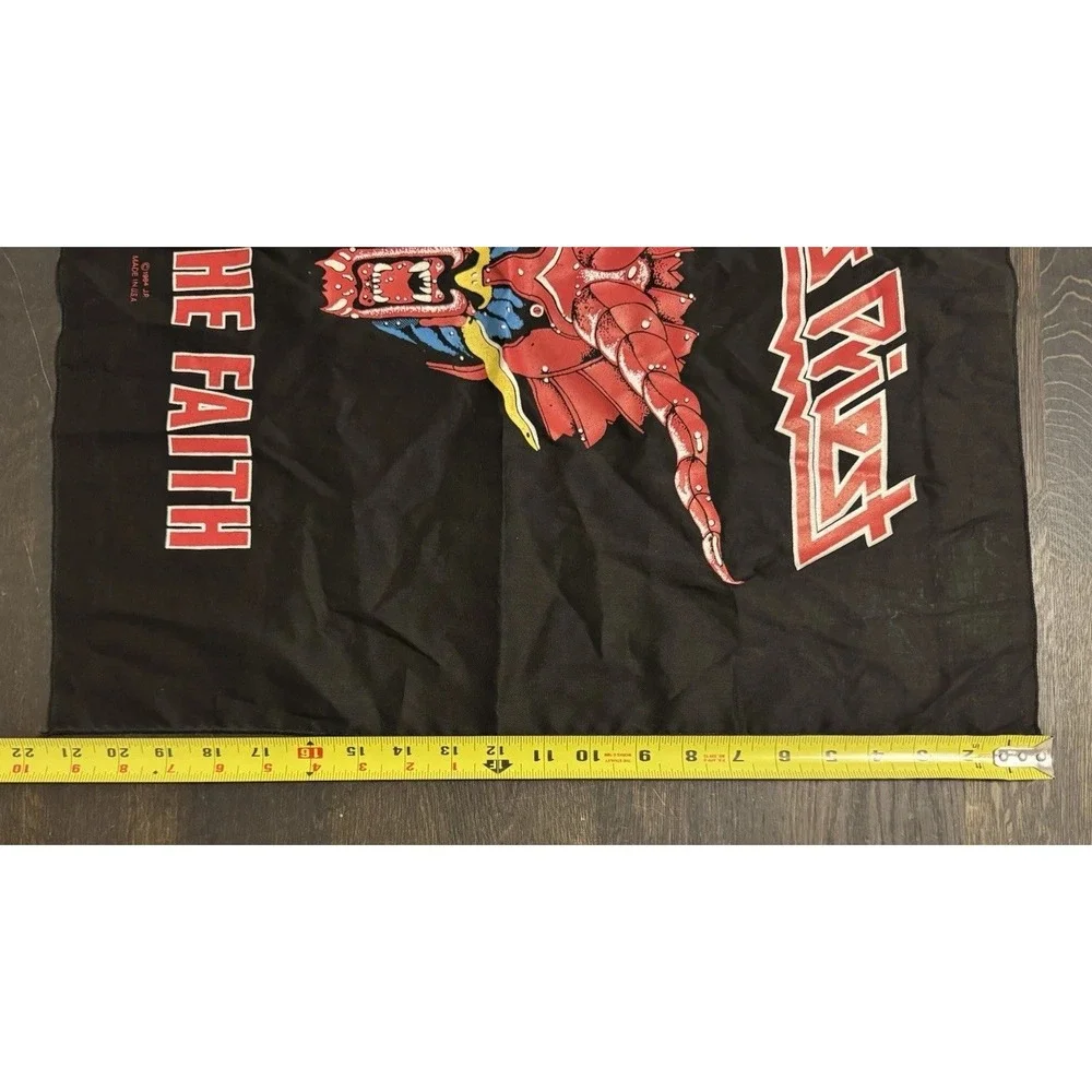 Vintage 1980s Judas Priest Keep‎ The Faith 1984 Bandana Promo Rock Concert Metal